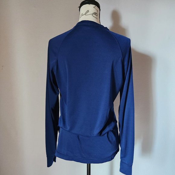 Vintage Patagonia Capilene Long Sleeve Base-layer T-Shirt Blue Made in USA - Picture 4 of 7